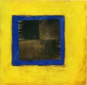 Superficie giallo-blu 1987 metallo pigmenti su tavola. cm 150x150.jpg
